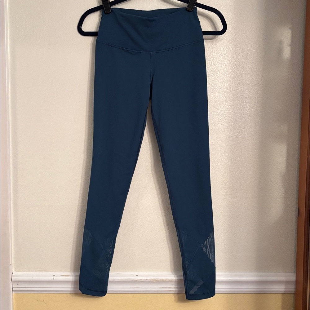 XS Knockout By Victoria Sport blue Tight w scallop mesh